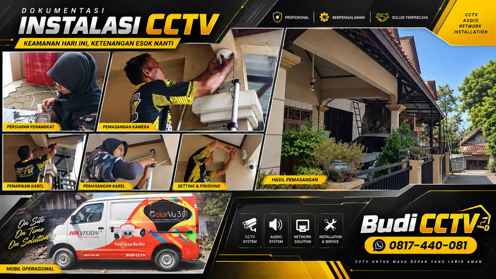 Instalasi CCTV HiLook IP Camera di Pemalang, Edukasi Penggunaan bagi Pemilik Rumah
