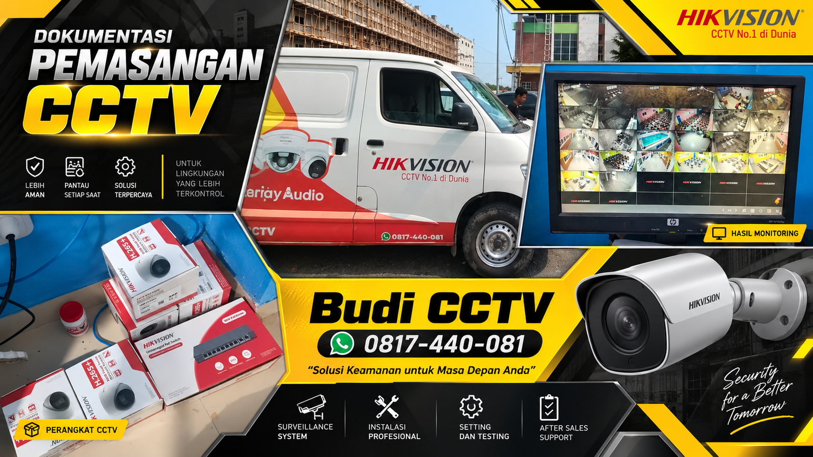 Instalasi CCTV Hikvision di Sekolah Dasar Pemalang, Cegah Risiko Keamanan