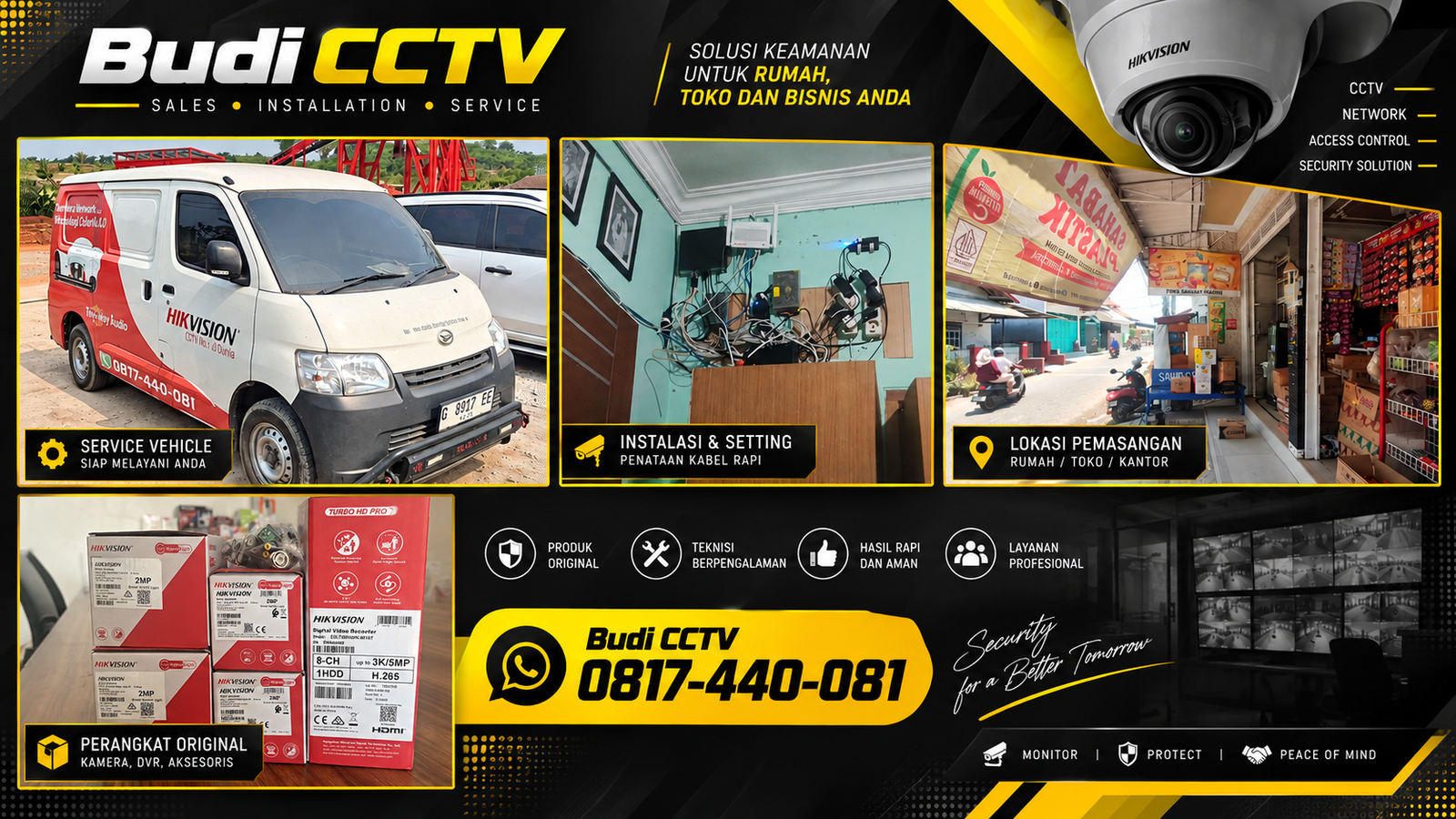 Instalasi CCTV Hikvision di Toko Sembako Pemalang, Pencegahan Risiko Usaha