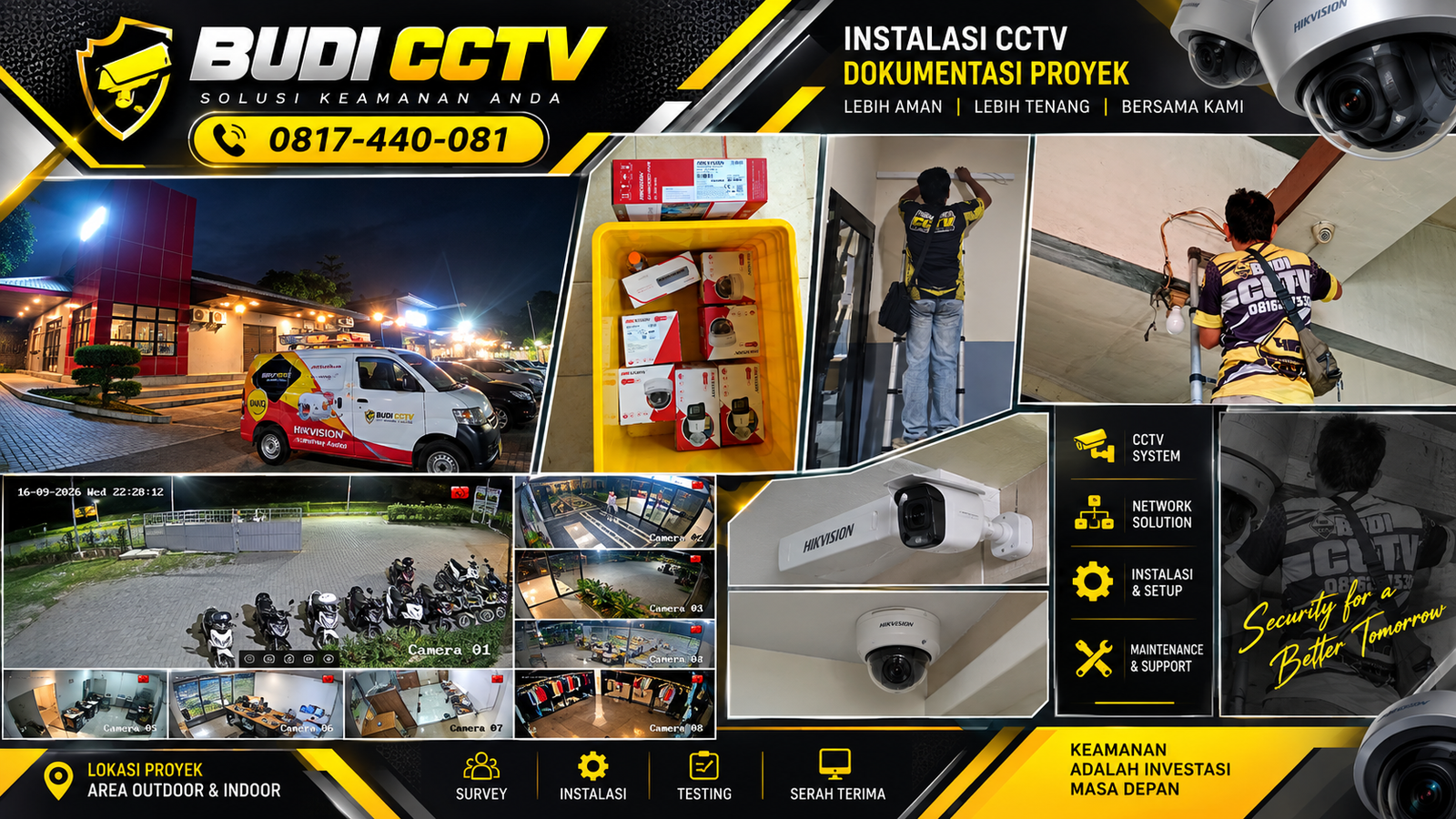 Pemasangan CCTV Hikvision Kafe Pemalang, Pencegahan Risiko bagi Pemilik Usaha