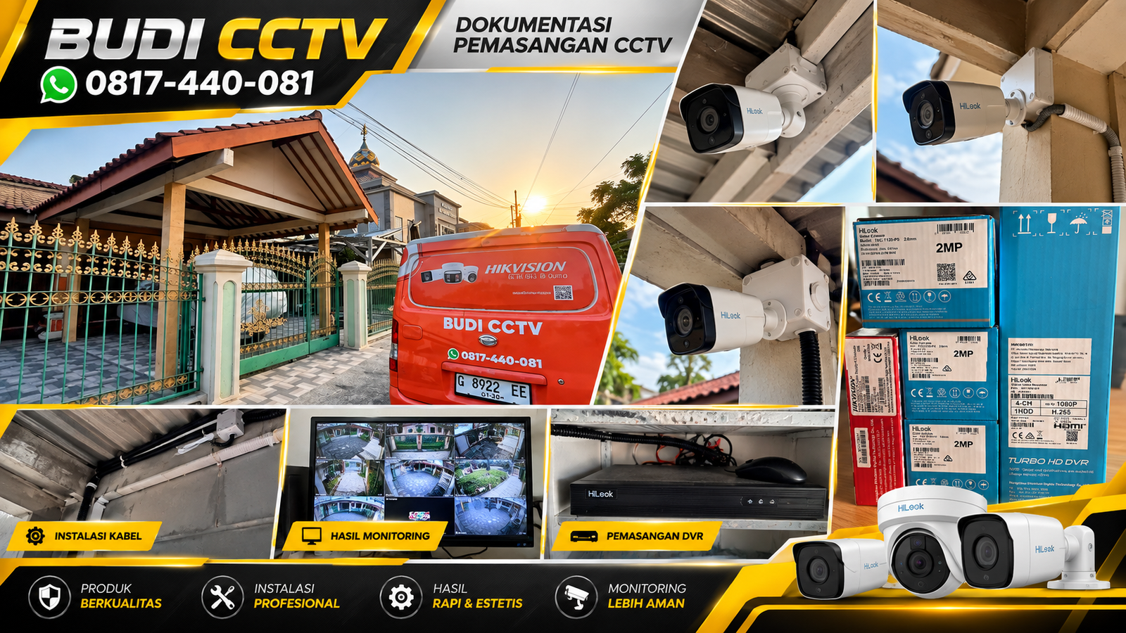 Instalasi CCTV Hilook di Rumah Pemalang, Konektivitas yang Fleksibel