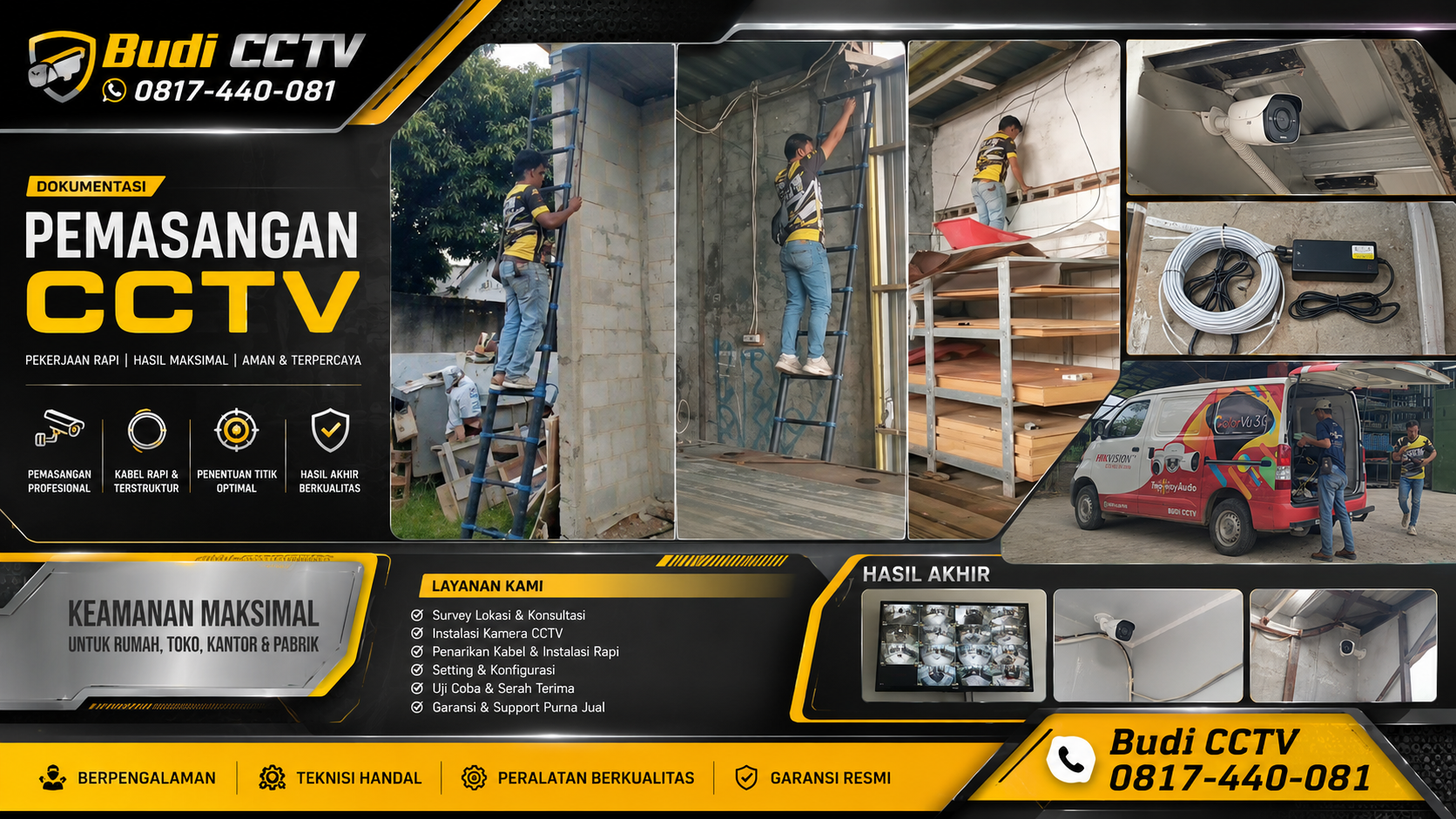 Instalasi CCTV di Brebes dengan Sistem yang Siap untuk Upgrade Keamanan