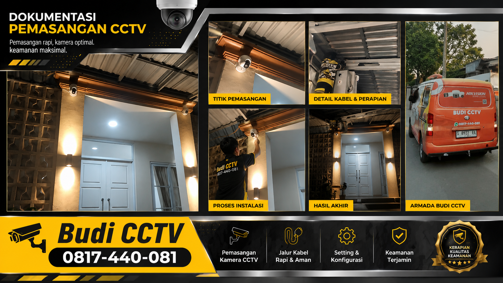 Pemasangan CCTV Ezviz di Rumah Area Pemalang